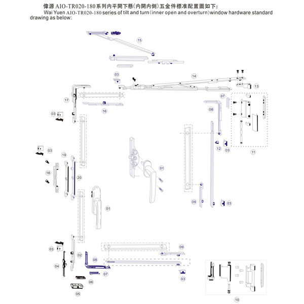 內(nèi)開(kāi)內(nèi)倒五金系統(tǒng) 內(nèi)開(kāi)內(nèi)倒五金系統(tǒng)